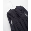 Giselle Dress, Black Linen - Dresses - 4