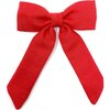 Classic Bow Clip, Tomato Double Gauze - Hair Accessories - 1 - thumbnail