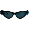 Spooky Flower Elle Cat Eye Sunnies, Black - Sunglasses - 1 - thumbnail