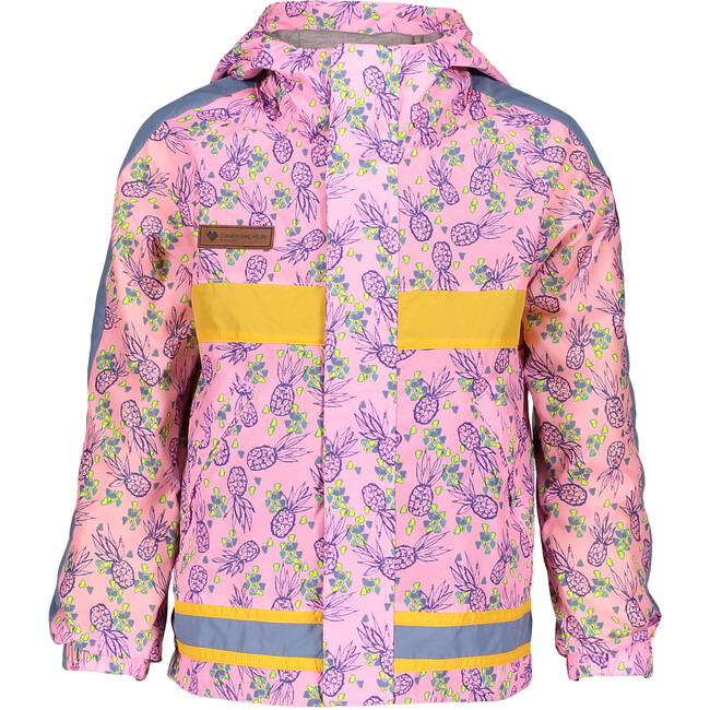 Frankie Shell Jacket, Pink Pineapple
