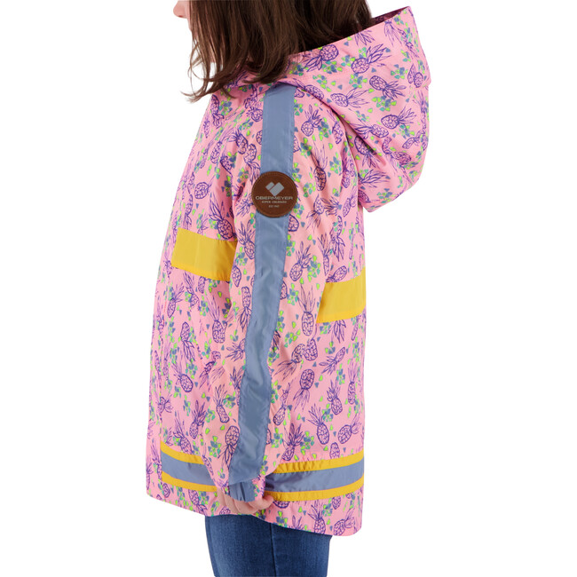 Frankie Shell Jacket, Pink Pineapple - Jackets - 3