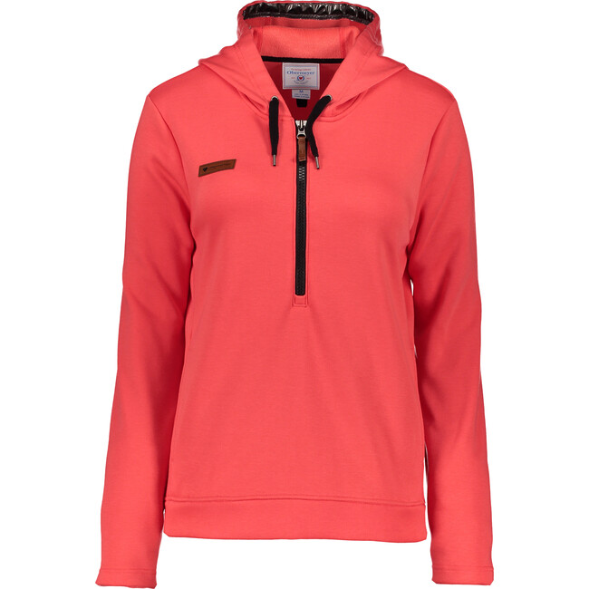 Women's Shawni Fleece Hoodie, Hibiscus - Jackets - 1