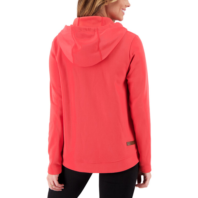Women's Shawni Fleece Hoodie, Hibiscus - Jackets - 3