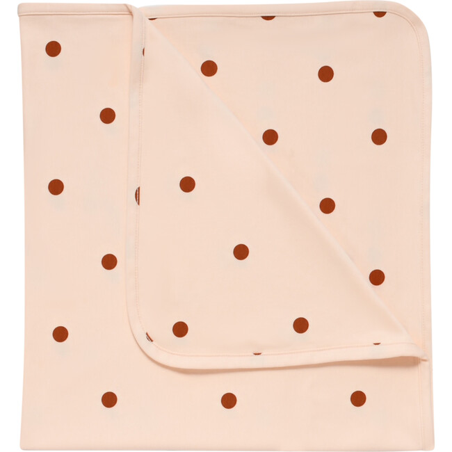 Sunkiss Dots Reversible Blanket, Pink - Blankets - 1