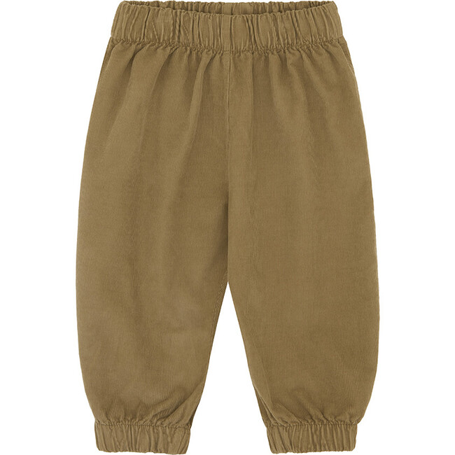 Organic Cotton Corduroy Trousers, Natural Beige - Pants - 1