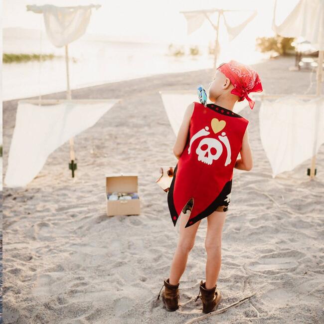 Pirate Vest with Removable Parrot - Costumes - 4