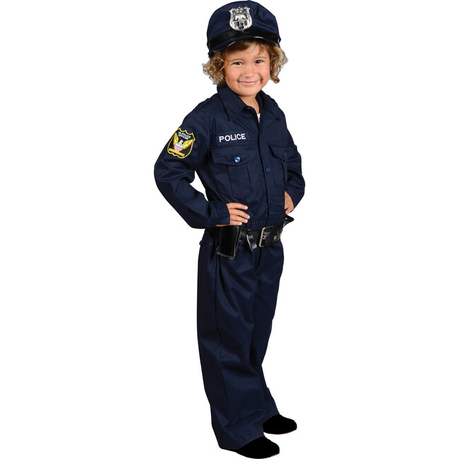 Jr. Police Officer Suit with Cap and Belt - Aeromax Kids | Maisonette