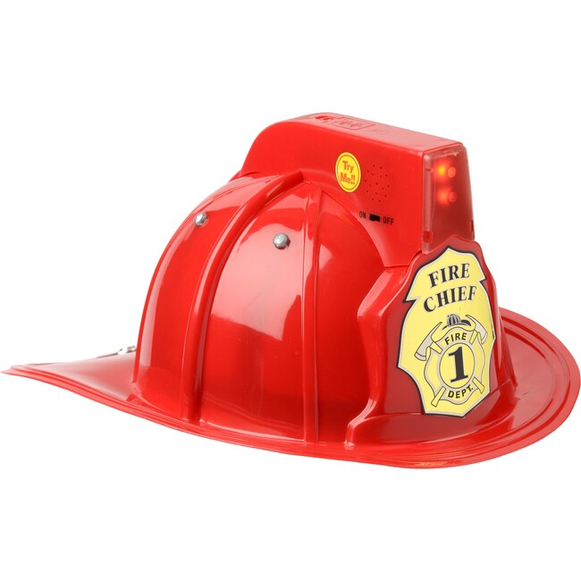 Jr. Fire Chief Helmet with Light & Sound - Costume Accessories - 1