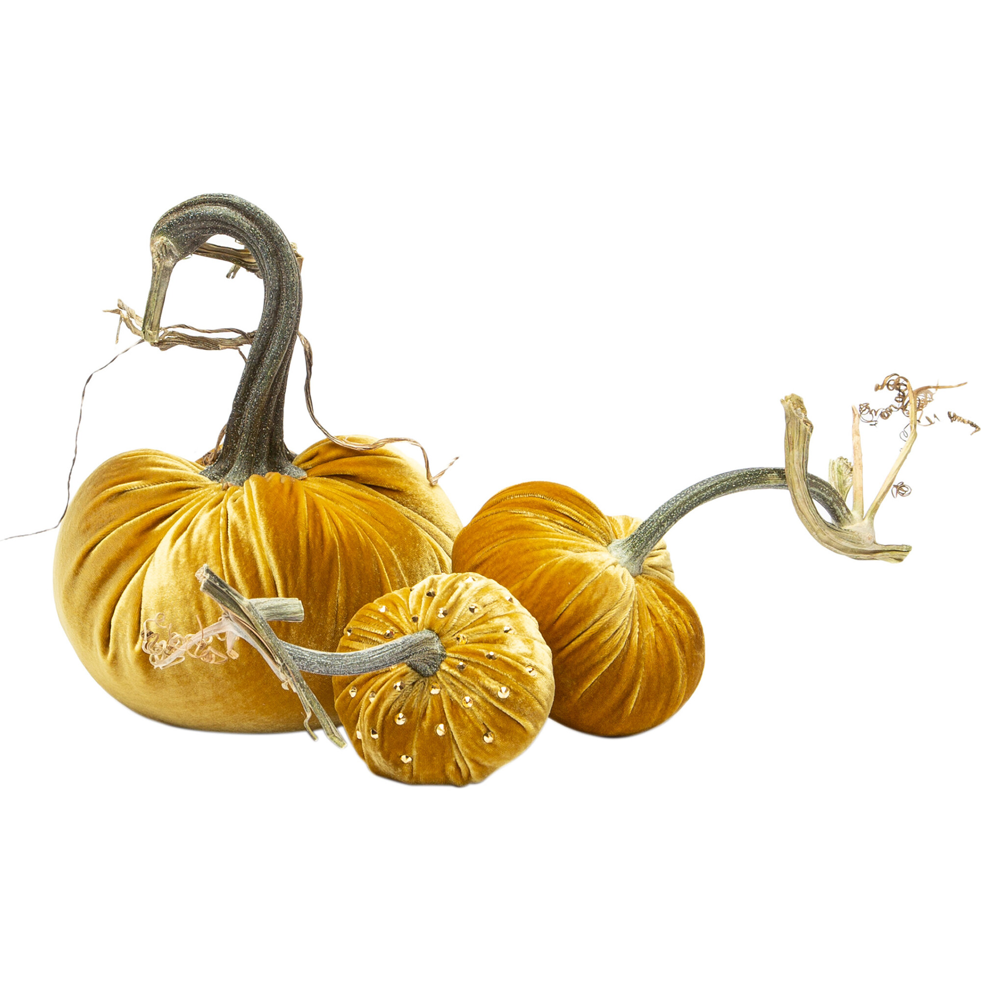 *Exclusive* Crystal Pumpkin Trio, Gold - Accents - 1