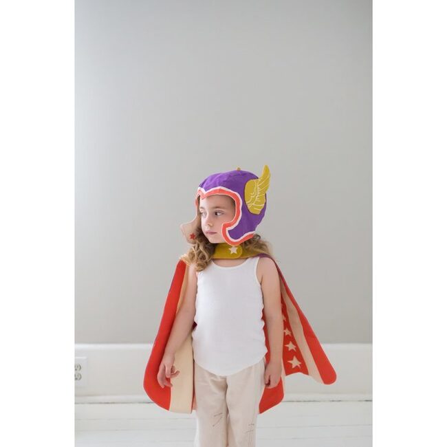 Flying Super Hero Set, Purple - Costumes - 4
