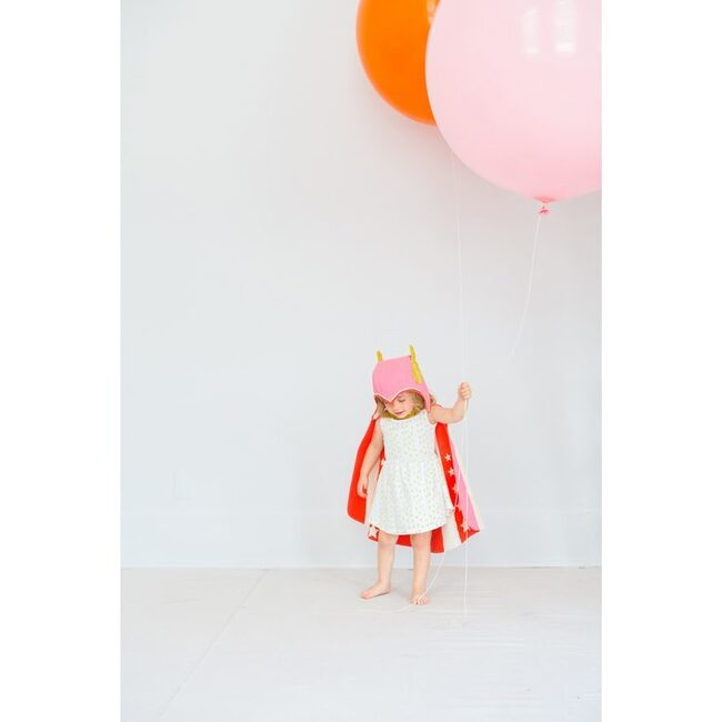 Reversible Superhero Cape, Pink - Costumes - 2