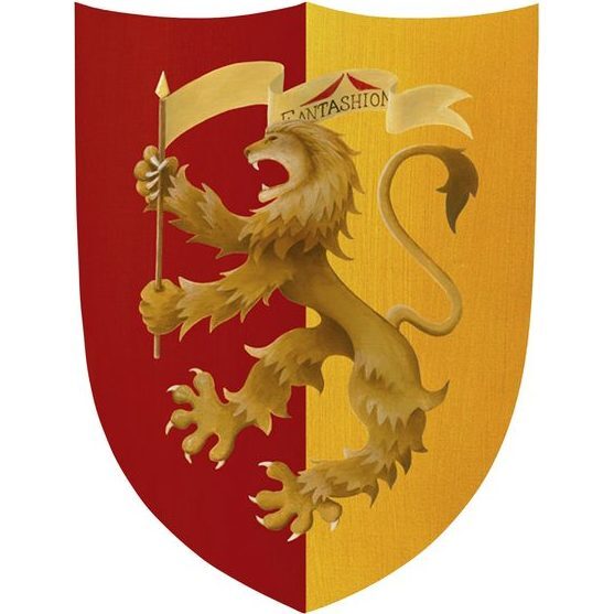 Lion Shield, Red/Gold