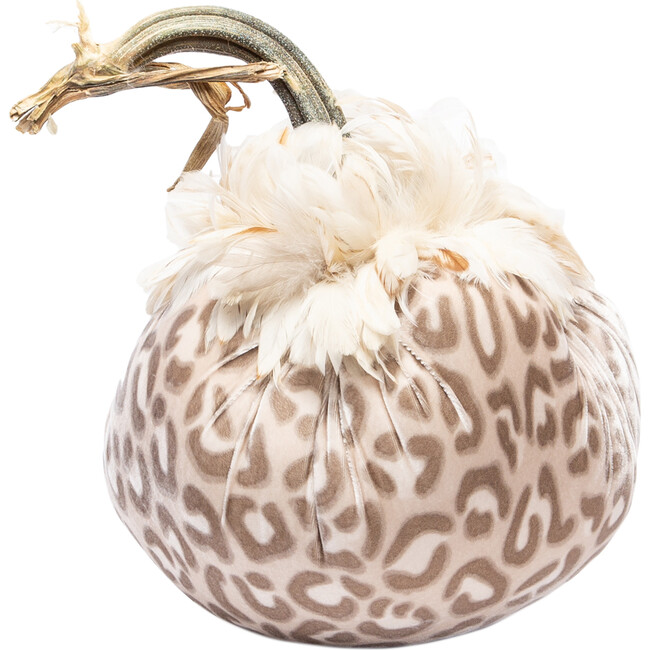 Feathered Velvet Pumpkin, Snow Leopard