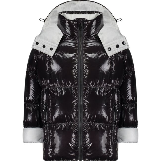 The Adventurer Coat, Black and White Contrast - Coats - 1