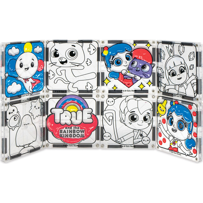 PaintOn True & The Rainbow Kingdom Magna-Tiles Structure Set - Magnetic Tiles - 3