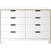 Juno Doublewide Dresser, White - Dressers - 1 - thumbnail