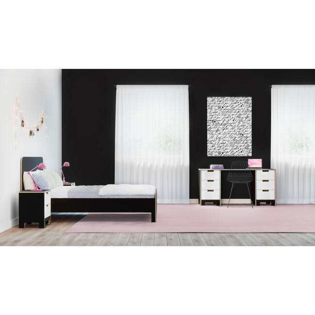 Juno Doublewide Desk, Onyx - Desks - 3