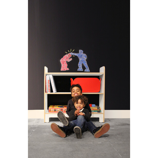 Juno Short Bookcase, White - Bookcases - 3