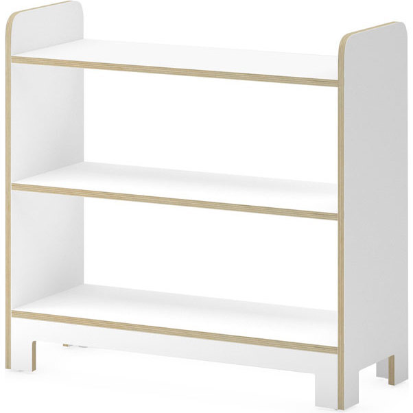 Juno Short Bookcase, White - Bookcases - 4