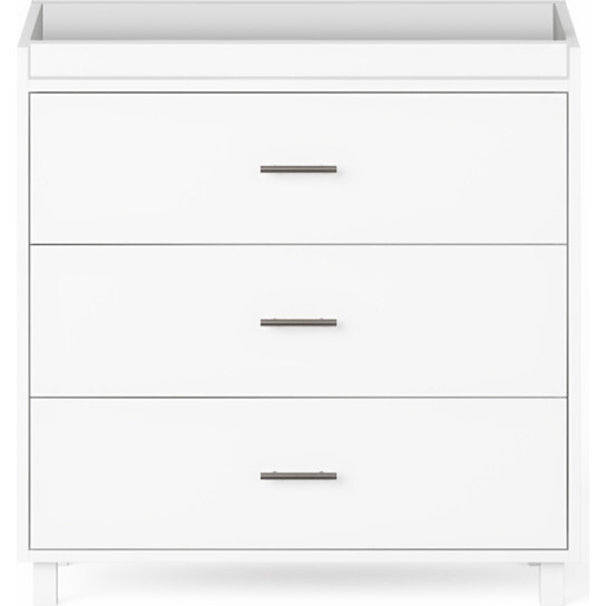 Indi 3 Drawer Changer Dresser, White - Changing Tables - 1