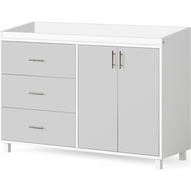 Indi Doublewide Changer Dresser, Gray