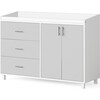 Indi Doublewide Changer Dresser, Gray - Dressers - 1 - thumbnail