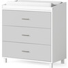 Indi 3 Drawer Changer Dresser, Gray - Changing Tables - 1 - thumbnail