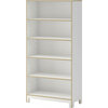 Juno Tall Bookcase, White - Bookcases - 4 - thumbnail