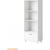Indi Tall Bookcase, White - Bookcases - 3