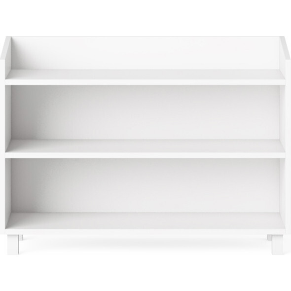 Indi Short Bookcase, White - Bookcases - 1