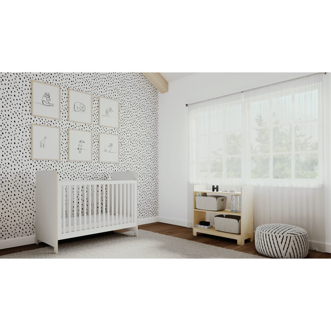 Juno Crib, White - Cribs - 4