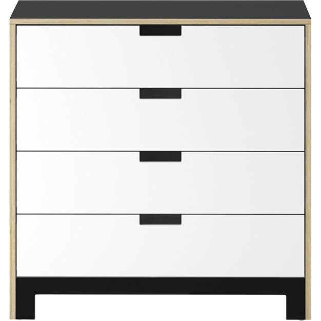 Juno 4 Drawer Dresser, Onyx - Dressers - 1
