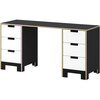 Juno Doublewide Desk, Onyx - Desks - 6