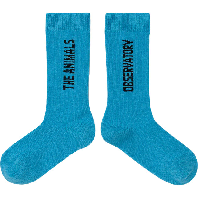 Worm Kids Socks, Blue - Socks - 1