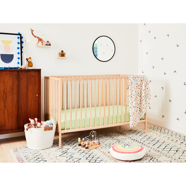 Dotty Crib Sheet, Green - Crib Sheets - 3