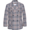 Cashmere Blend Double breasted Blazer Taiga, Grey - Blazers - 1 - thumbnail