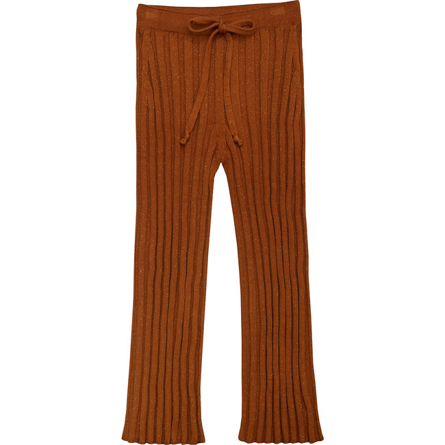 Pants Metallic, Brown - Pants - 1