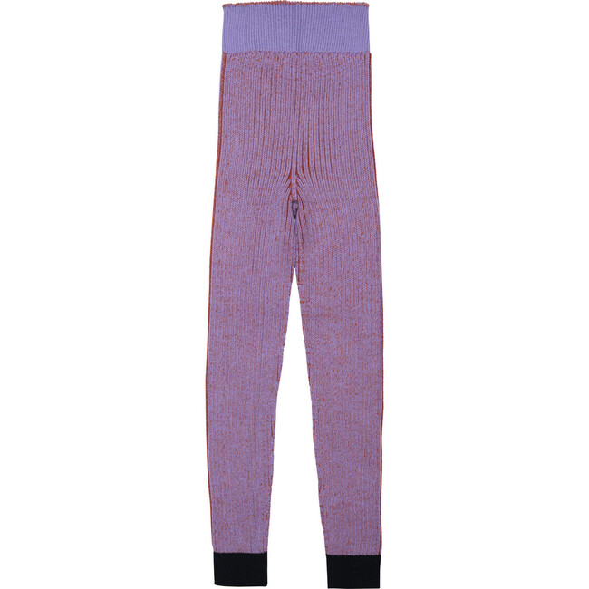 Seamless Knit Leggings, Violet - Leggings - 1