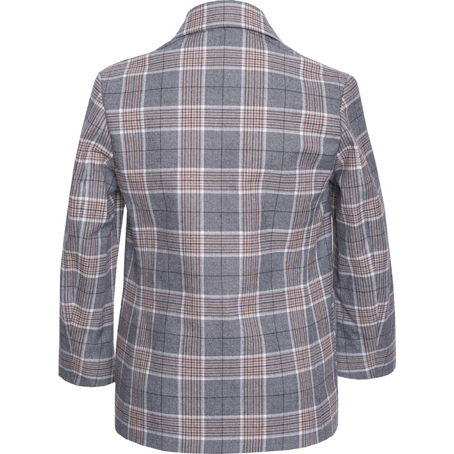 Cashmere Blend Double breasted Blazer Taiga, Grey - Blazers - 4