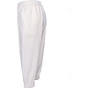 Velvet Logo Pants, White - Sweatpants - 3