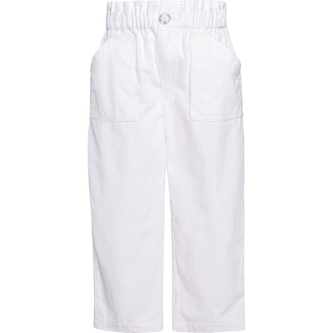 Pants Corduroy, White - Pants - 1