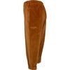 Velvet Logo Pants, Brown - Sweatpants - 3