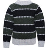 Wool Sweater Striped Green, Black - Sweaters - 1 - thumbnail