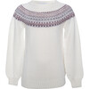 Seamless Knit Sweater, White - Sweaters - 1 - thumbnail