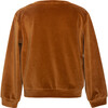 Velvet Logo Sweatshirt, Brown - Sweatshirts - 3