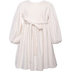 Velvet Dress, White - Dresses - 1 - thumbnail