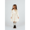 Velvet Dress, White - Dresses - 2