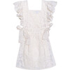 Apron Mistletoe, White - Dresses - 1 - thumbnail