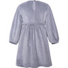 Velvet Dress, Grey - Dresses - 3