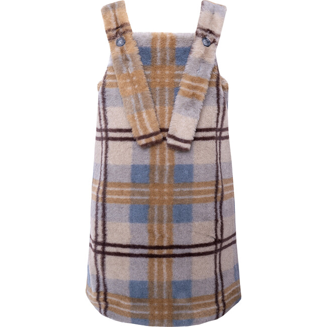 Pinafore, Olive Brown - Dresses - 1